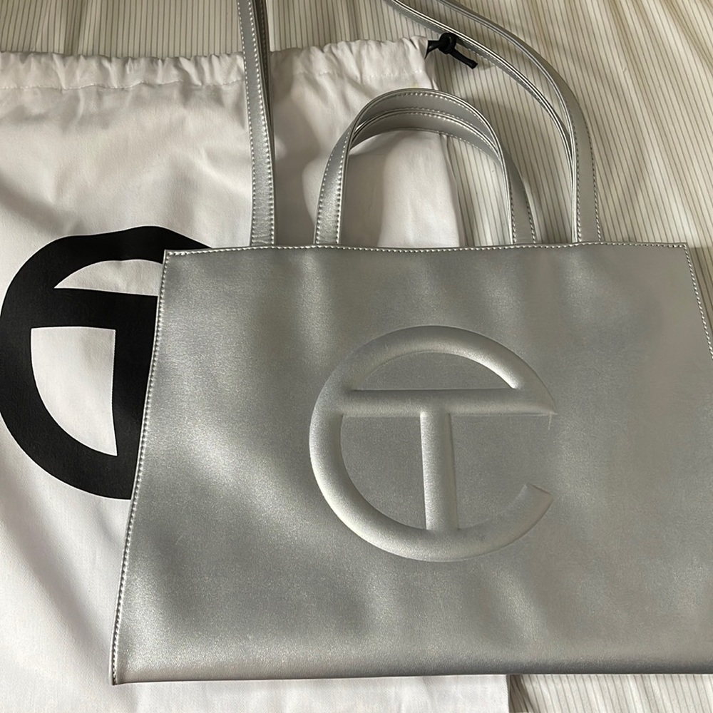 Telfar Medium Silver